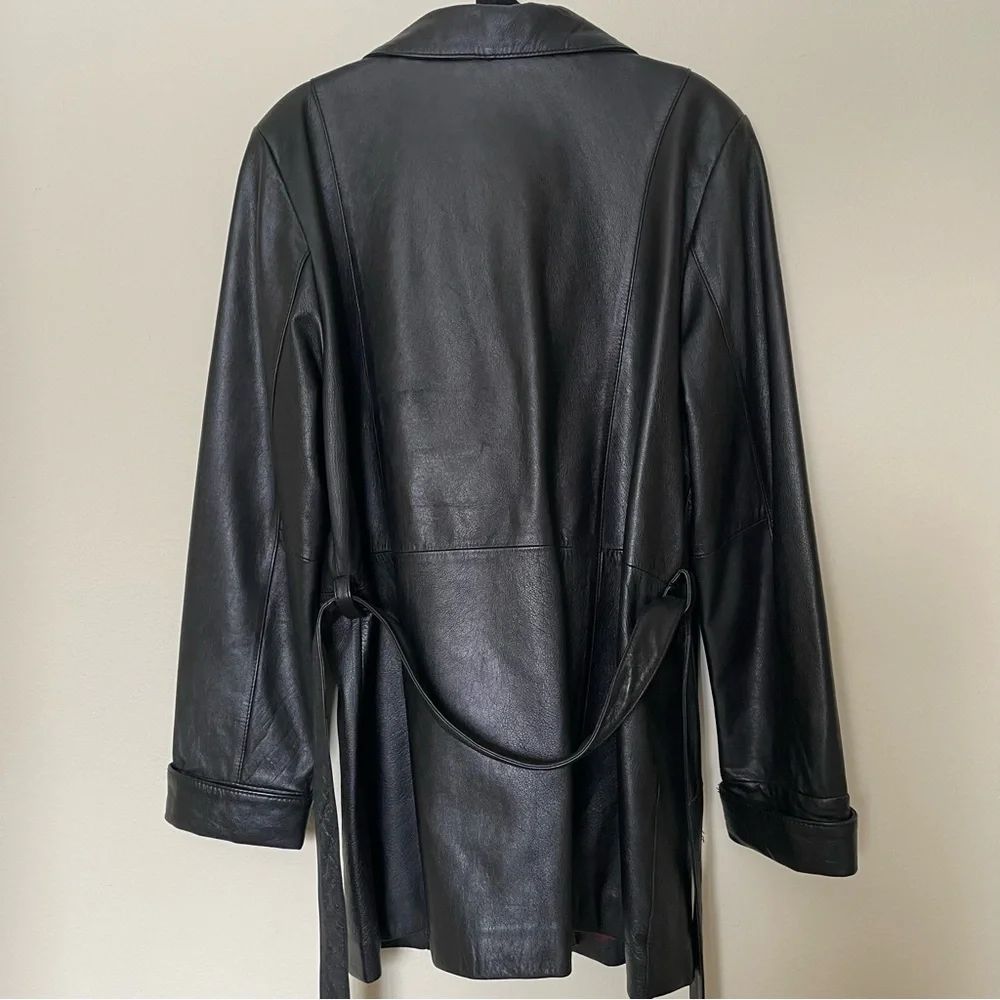 Wilson’s Leather Black Leather coat - Picture 3 of 8
